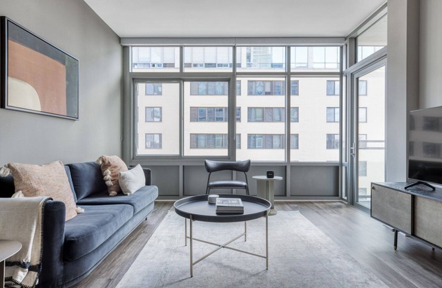 Trendy Bethesda 1BR w/ W/D, Gym & Roof, nr dining, by Blueground
