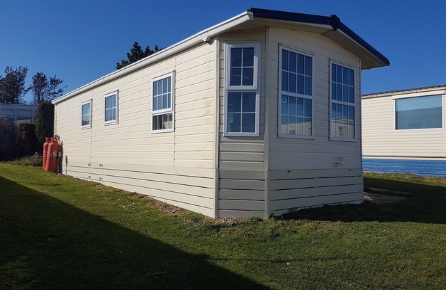 Belle caravane, vue sur la mer brillante / emplacement, GOLF, Cromer / Trimingham / Norfolk