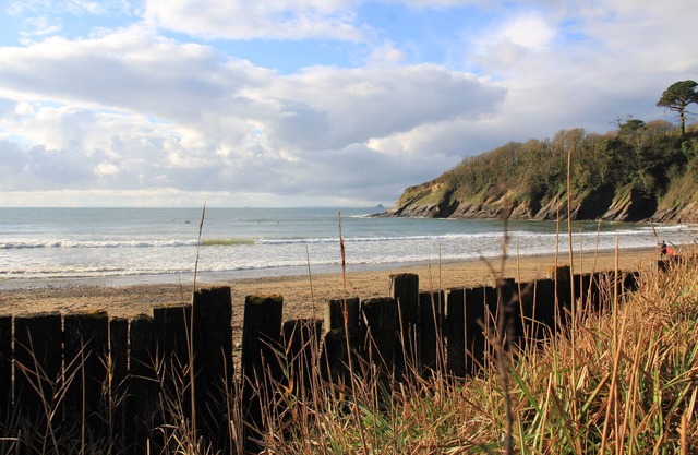 Maison de tourelle au château historique de Caerhays situé sur la plage au sud de la côte cornouaillaise