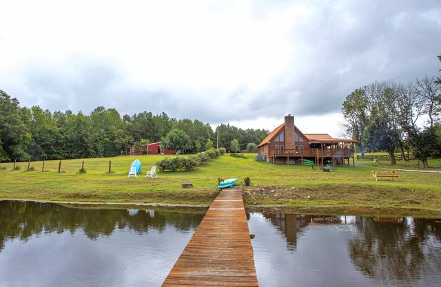 Two Stunning Lakefront Cabins w/ Hot Tubs on 25 Acre Nature Retreat
