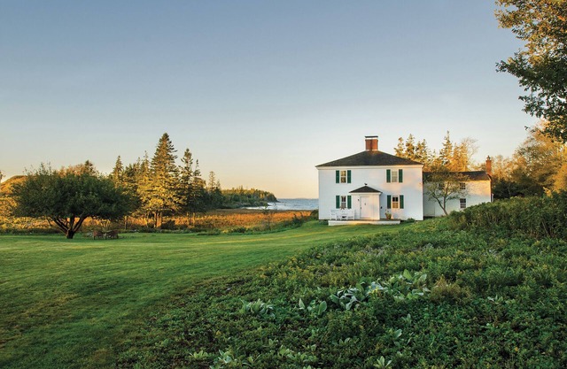 Frank Benson 18 Acre Oceanfront Ferme Tennis immobilière