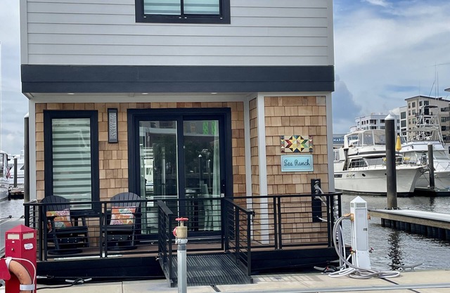 Unique deluxe houseboat at Port City Marina named the “Sea Ranch”