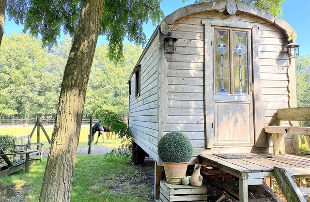 Pipowagen unique avec hottub en option