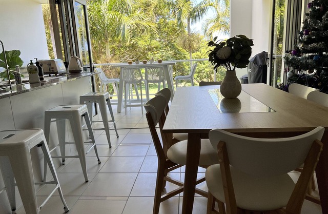 Unit of Happy - enjoy mimosas at the marina in Nelly Bay, Magnetic Island