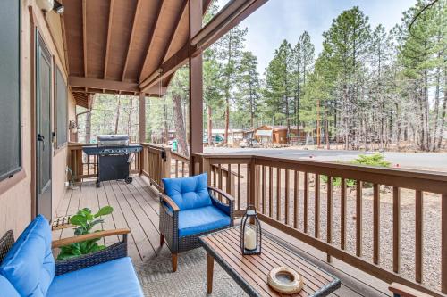 Updated Deck and Fireside Table Pinetop Cottage