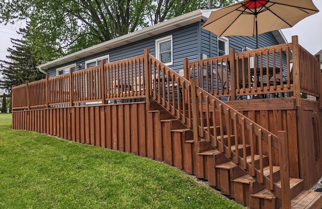 Updated home w/ lake views across from Lake WI!