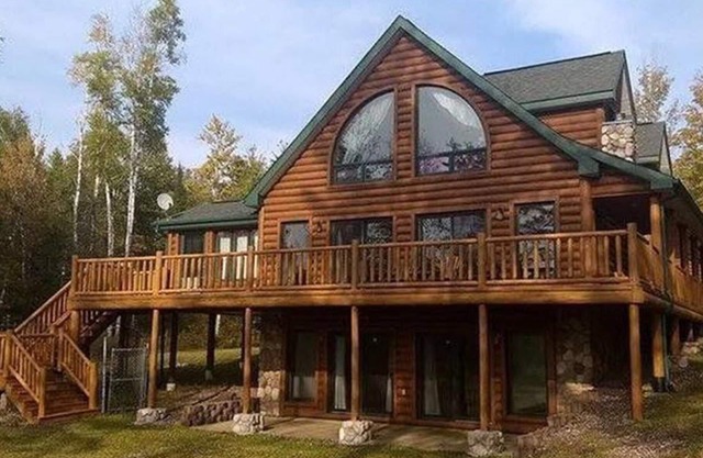 Accueil haut de gamme Lake sur Belle 915 Acre Solberg Lake, Phillips WI