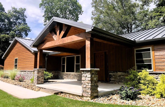 Quiet, country home with luxury amenities.