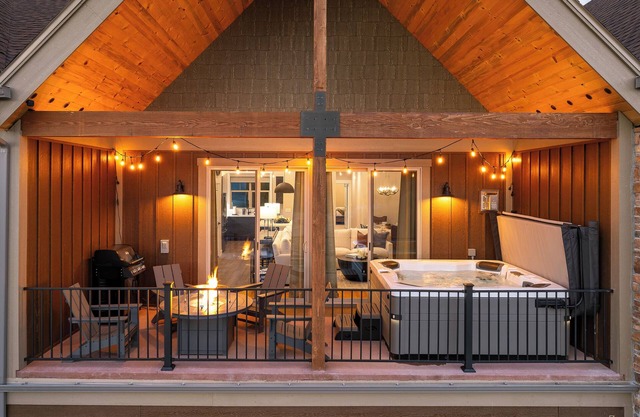 Upscale, spacious Granby home w/ stunning mountain views, hot tub from deck!