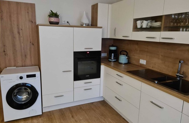 Family holiday apartment with playroom and terrace near amusement park