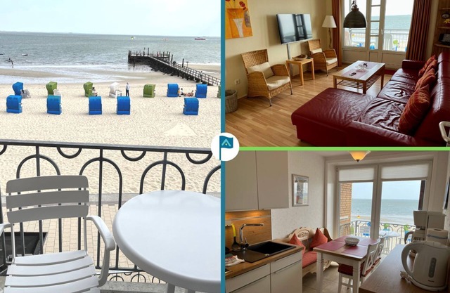 Vacation apartment Lolland with 2 balconies and sea view in the Nordland Apartments