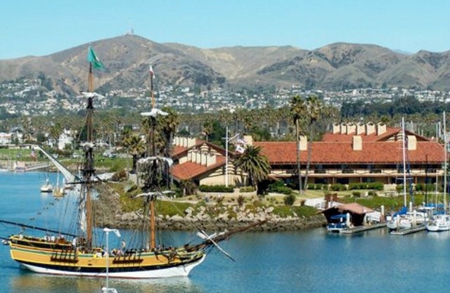Jour de l'an décembre 2019 Côte californienne Ventura Harbour Océan Pacifique