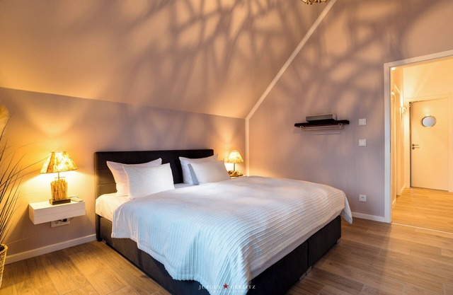 Maison de vacances luxueuse directement sur le port de plaisance de la station balnéaire d'Olpenitz, dans la mer Baltique