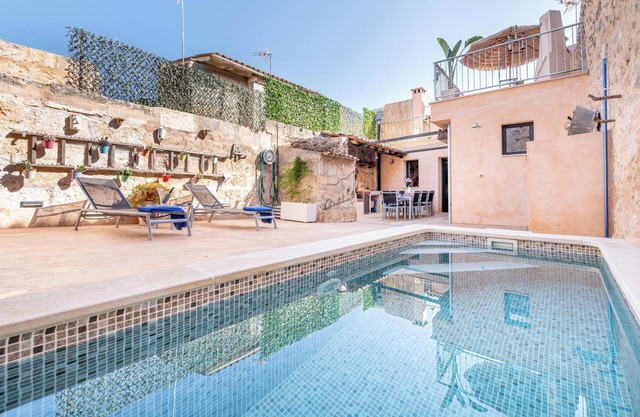 Maison de vacances Cas Solleric avec piscine, balcon, climatisation et Wi-Fi