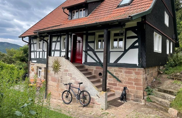 Vacation home Rhönmantisch - country life and tranquillity - vacation home, shower and bath, WC,