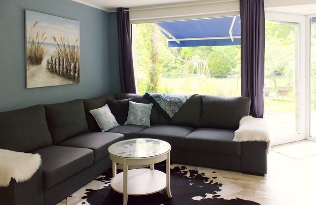 Appartement avec propriété clôturée, accès direct à l'eau (Bodden), animaux acceptés