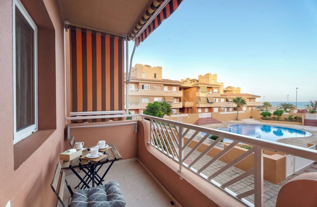 Appartement de vacances 'Residencial La Gomera' avec vue sur la mer, piscine partagée et Wi-Fi
