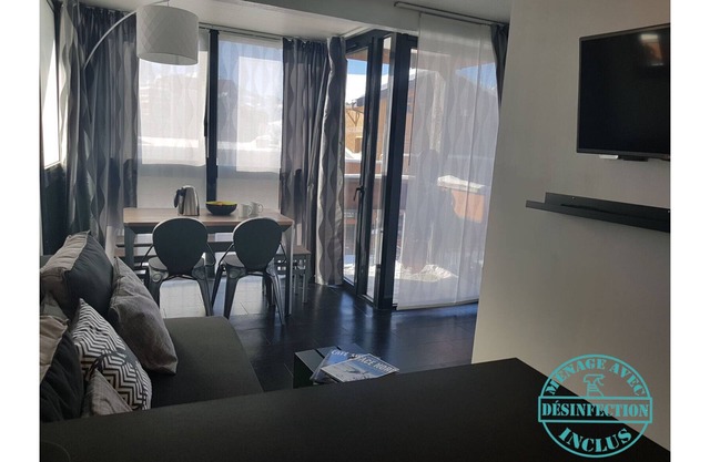 Val Thorens 29m² 4/6 pers. Balcon + Wifi. Vue magnifique sur pistes & Cime Caron