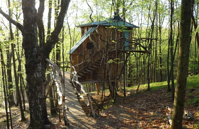 Vermont Treehouse: The Hermit Thrush Treehouse, passez un week-end dans les arbres