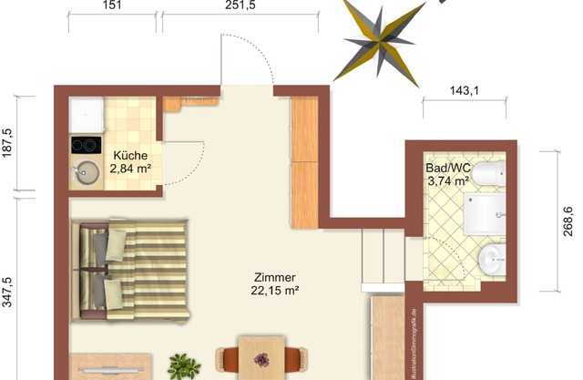 Appartement / 150m très central du grand lac Plöner / Appartement 4