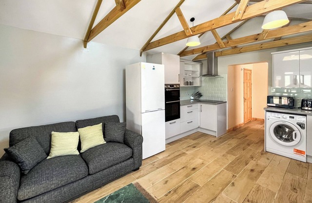 Very spacious property across the road from a lovely golden sanded beach.