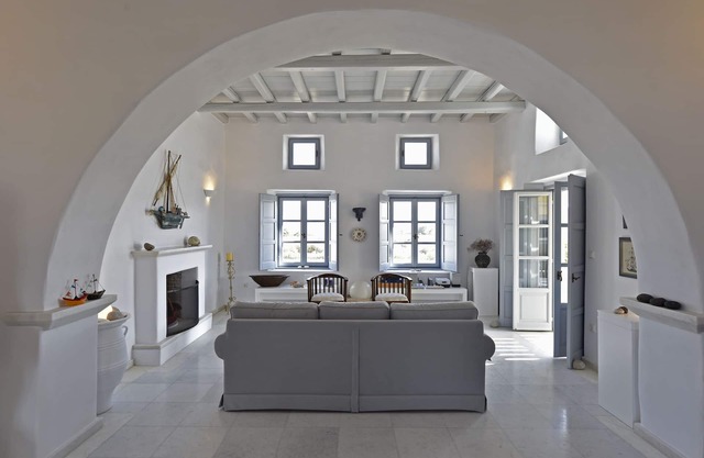 Villa Asteras in Paros, intimité, terrain privé, vue, construction en pierre