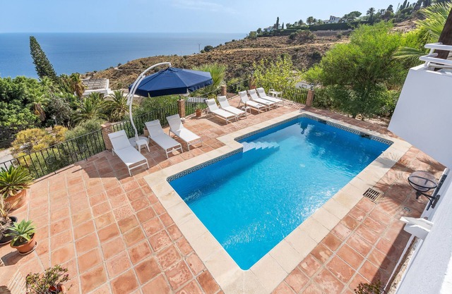 Villa "Casa Naranjita" avec vue sur la mer, Wi-Fi et piscine chauffée