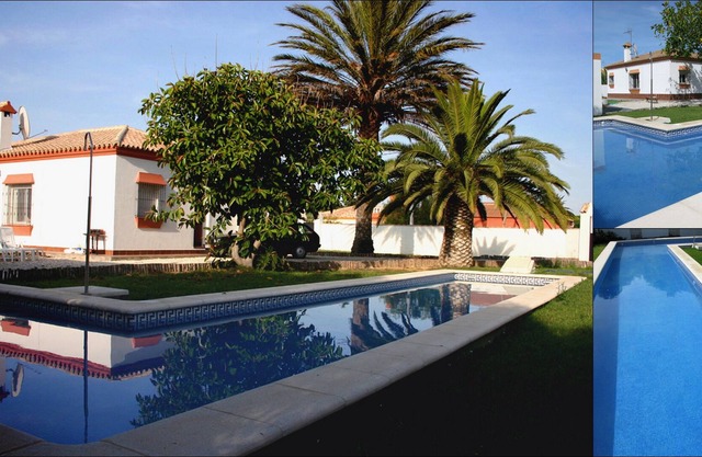 A light and newly decorated villa with massive 15m pool !
