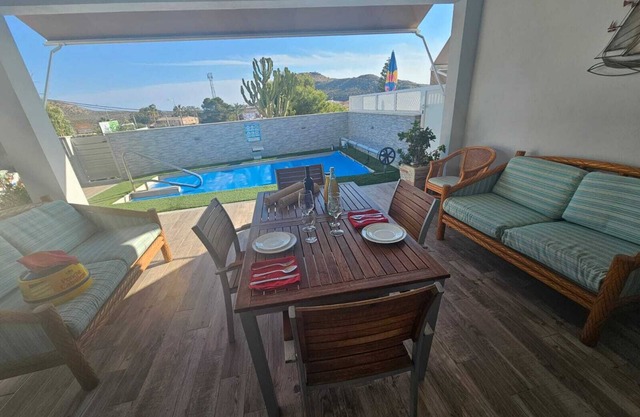 villa piscine prive de 1 a 7 personnes a 300metre des plage san juan de terreros