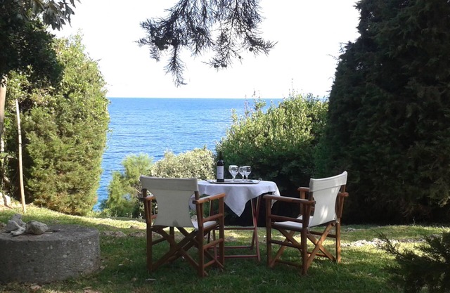 Villa Ilida, accès à la mer, balcon sur la mer Ionienne dans une oliveraie