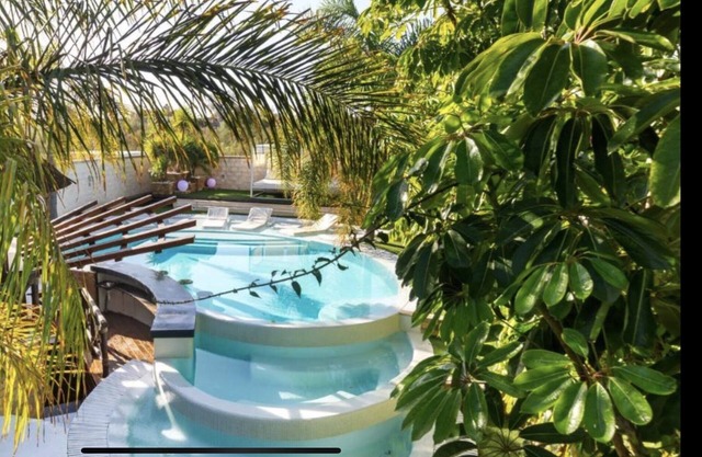 Villa with design pool, pool bar, jacuzzi, Balinese bed
