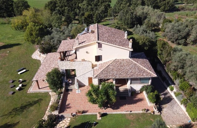 Villa with fountain in Maremma
