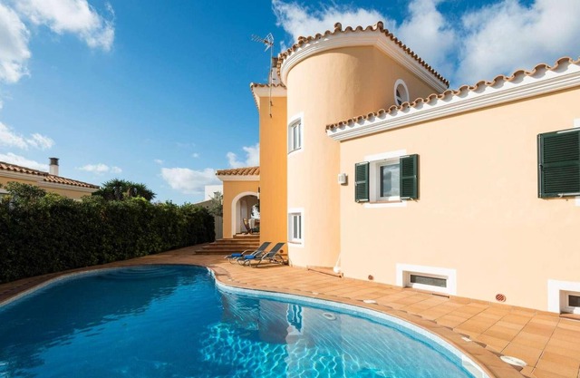 Villa with pool close to Cala n Blanes centre.
