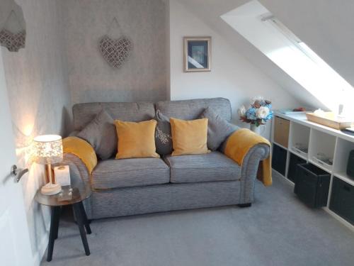 Village life- Private Attic Suite - Living Room, Bedroom and Bathroom