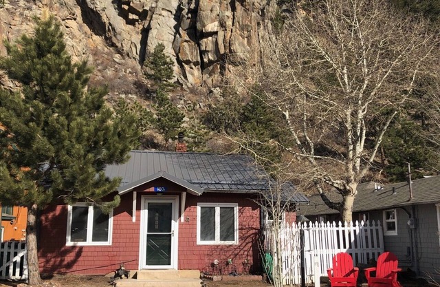 Cabine vintage dans le centre-ville de Estes Park