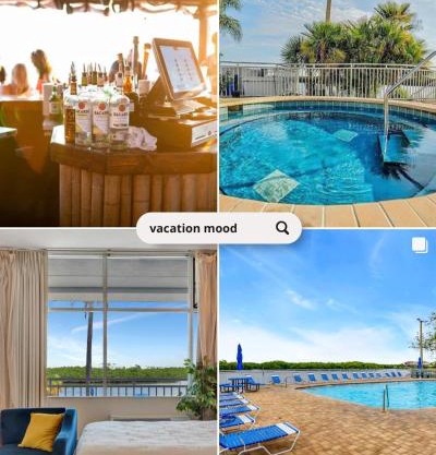 Watch the dolphins Large balcony Suite and heated pool