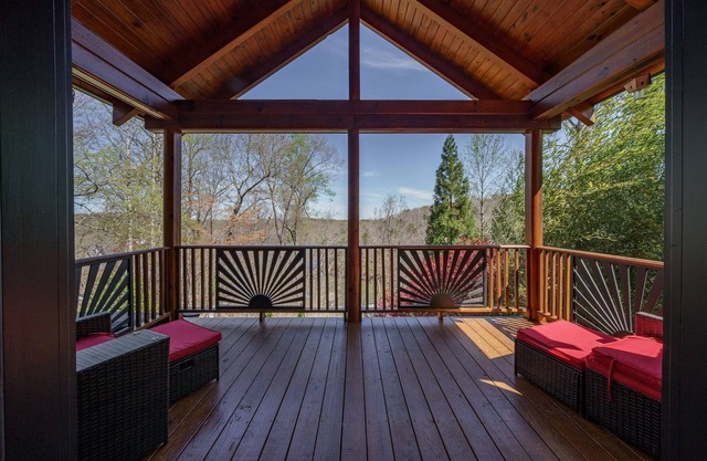 Waterfront cabin with party dock. We are pet friendly so bring the whole family.