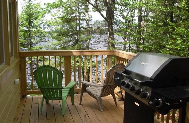 Camp au bord de l'eau sur l'étang Webb