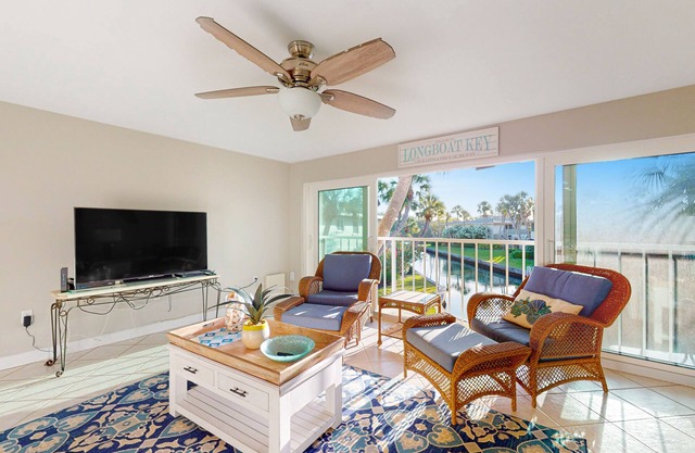 Waterfront condo with Gulf views, pool, tennis, & deeded beach access