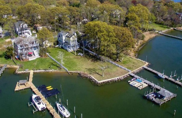 Waterfront Estate w/ Private Beach + Dock