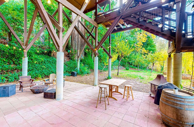 Waterfront home on the Russian River with gorgeous view, dock, kayaks & canoe