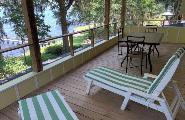 Newer Lakefront Deck Home with Dock, Views