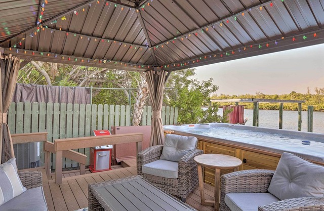 NEW! Waterfront Oasis w/ Views, Dock & Hot Tub!