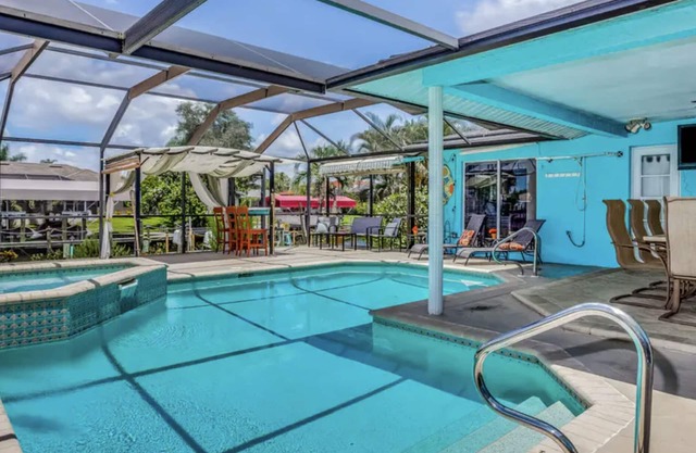 Get lost in your canal front oasis.