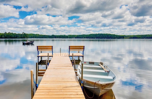 Waterfront Wisconsin Cabin: Private Dock, Grill