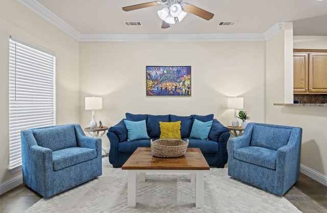 Welcome! This apartment offers a spacious and comfortable place to stay.