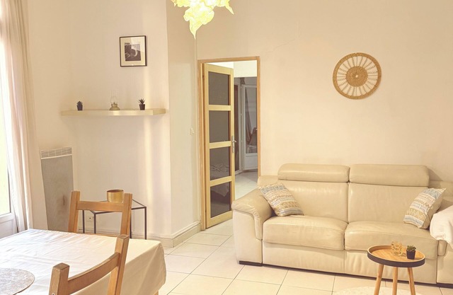 Well-located 3-room apartment in Nice. 2 minutes from Riquier station