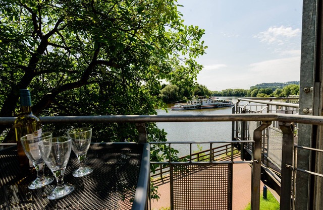 Weser Apartamento - vacaciones en casa de botes Weserufer del flautista