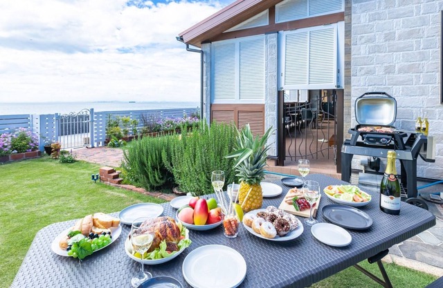 West coast BBQ while watching the sunset in fron / Awaji Hyōgo