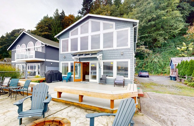 Whalehouse Waterfront Haven w/ Boat Launch, Fireplaces & Large Deck